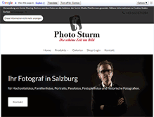 Tablet Screenshot of foto-sturm.at